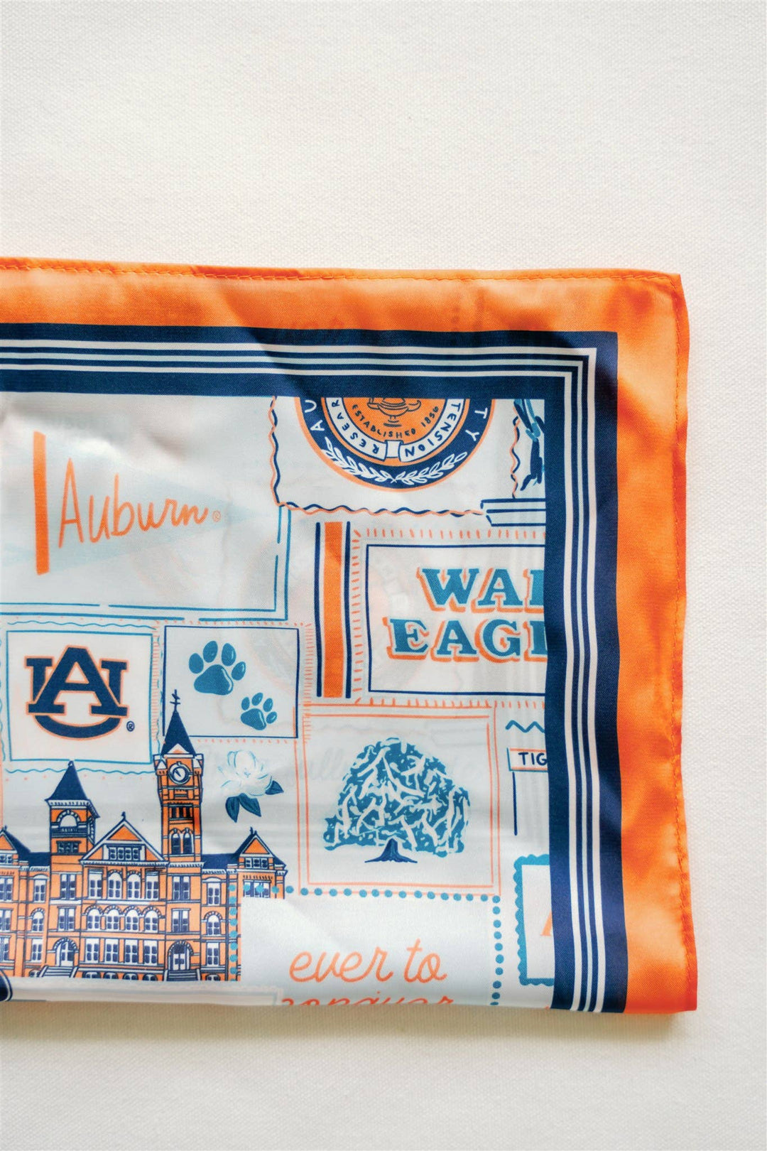 Gracefully Made Art - Auburn University Silk Scarf
