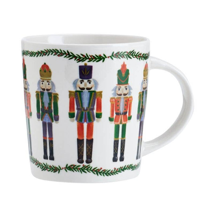 Fitz and Floyd® Mikasa® Pfaltzgraff® - Pfaltzgraff Holiday 18Oz Mug  Holly Nutcrackr Open Stock: Porcelain / English / Holiday