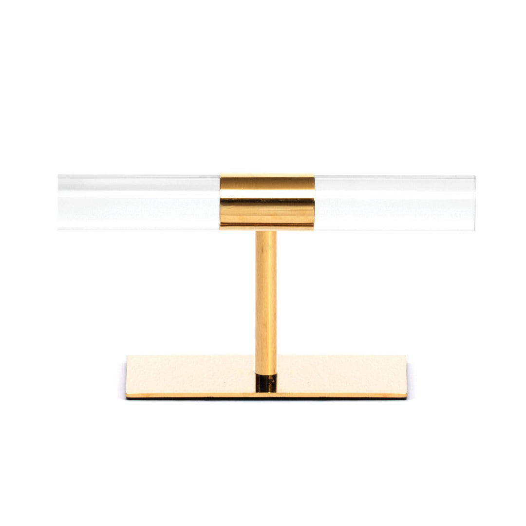 Splendid Iris - Branded Clear and Gold Display Bar: 5.5" Tall