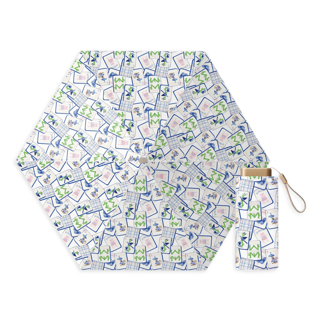 Toss Designs - Umbrella -Mahjong blue