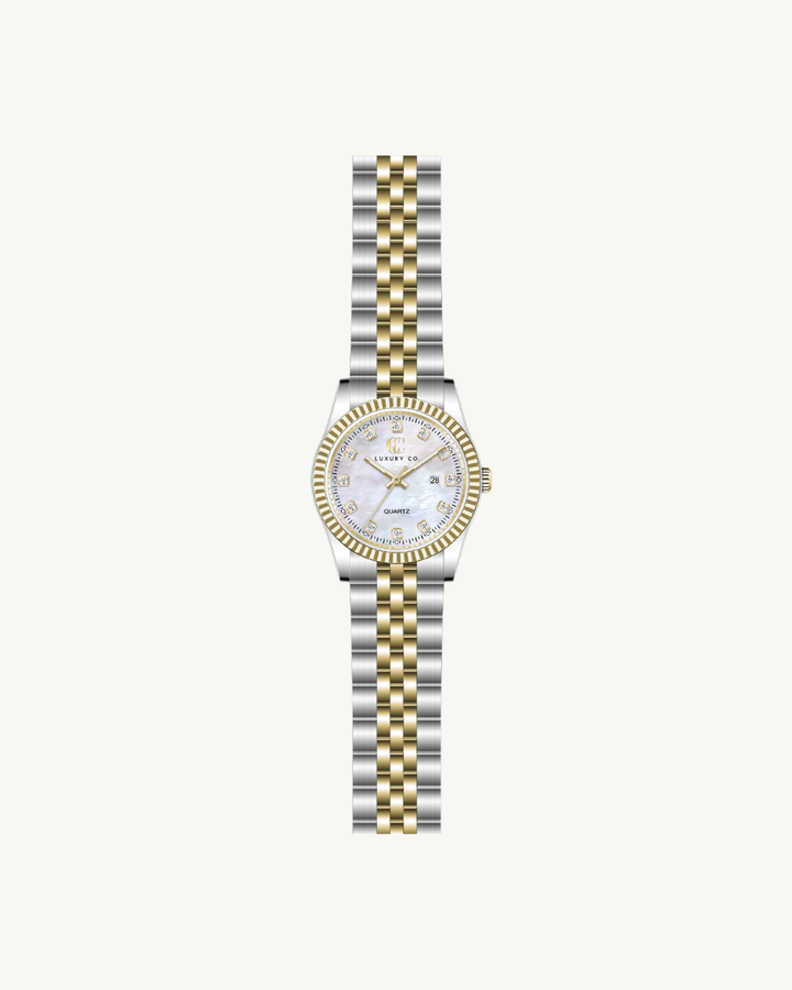 C&C LUXURY CO. - 31MM CLASSIC WATCH: GOLD & BROWN