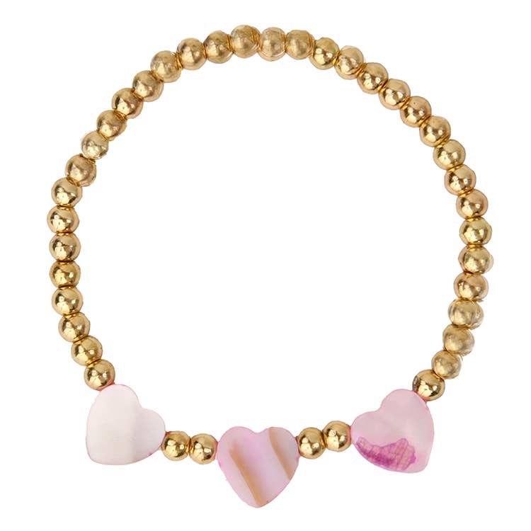 Sparkle Sisters by Couture Clips - Triple Heart Bracelet: Multi-Colored