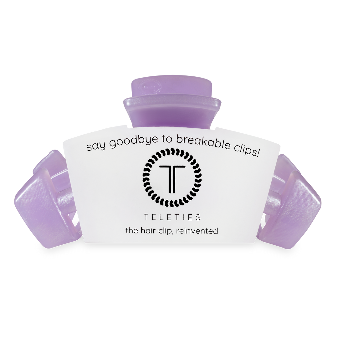 TELETIES - Classic Hair Clip | Large | Lavender Mist