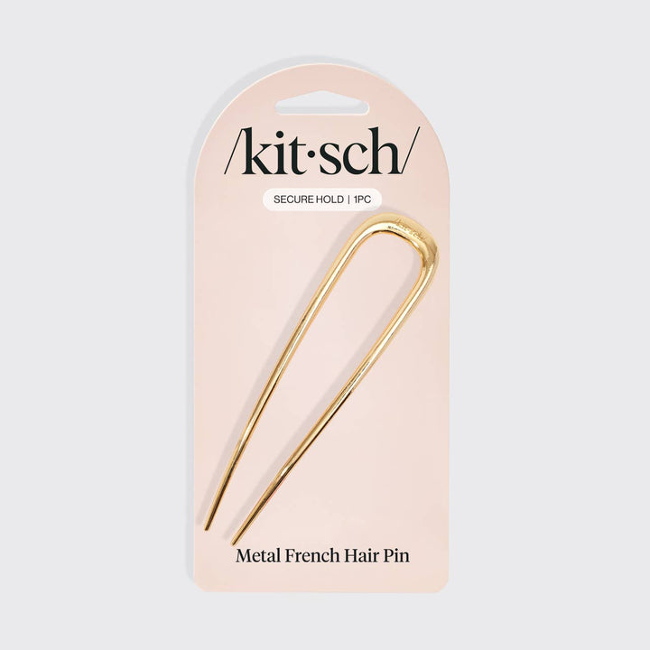 KITSCH - Metal French Hair Pin - Gold