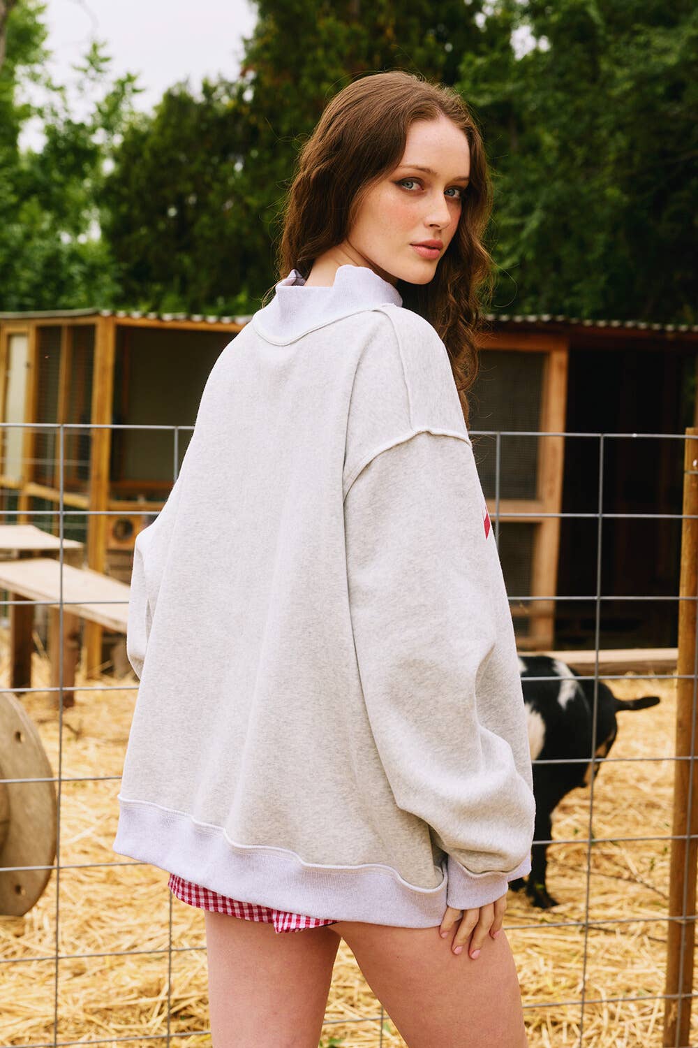 BUCKETLIST - IT2594-ALABAMA 'ALABAMA & AL Reversible Sweatshirt: Heather grey / S/M-L/XL (3-3)