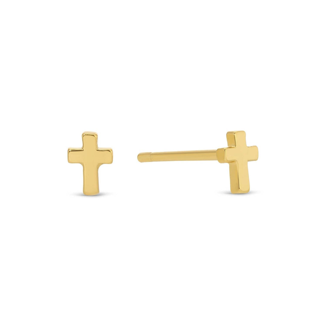 Splendid Iris - Multi Cross Velvet Set/3 Stud Gift Set: Gold