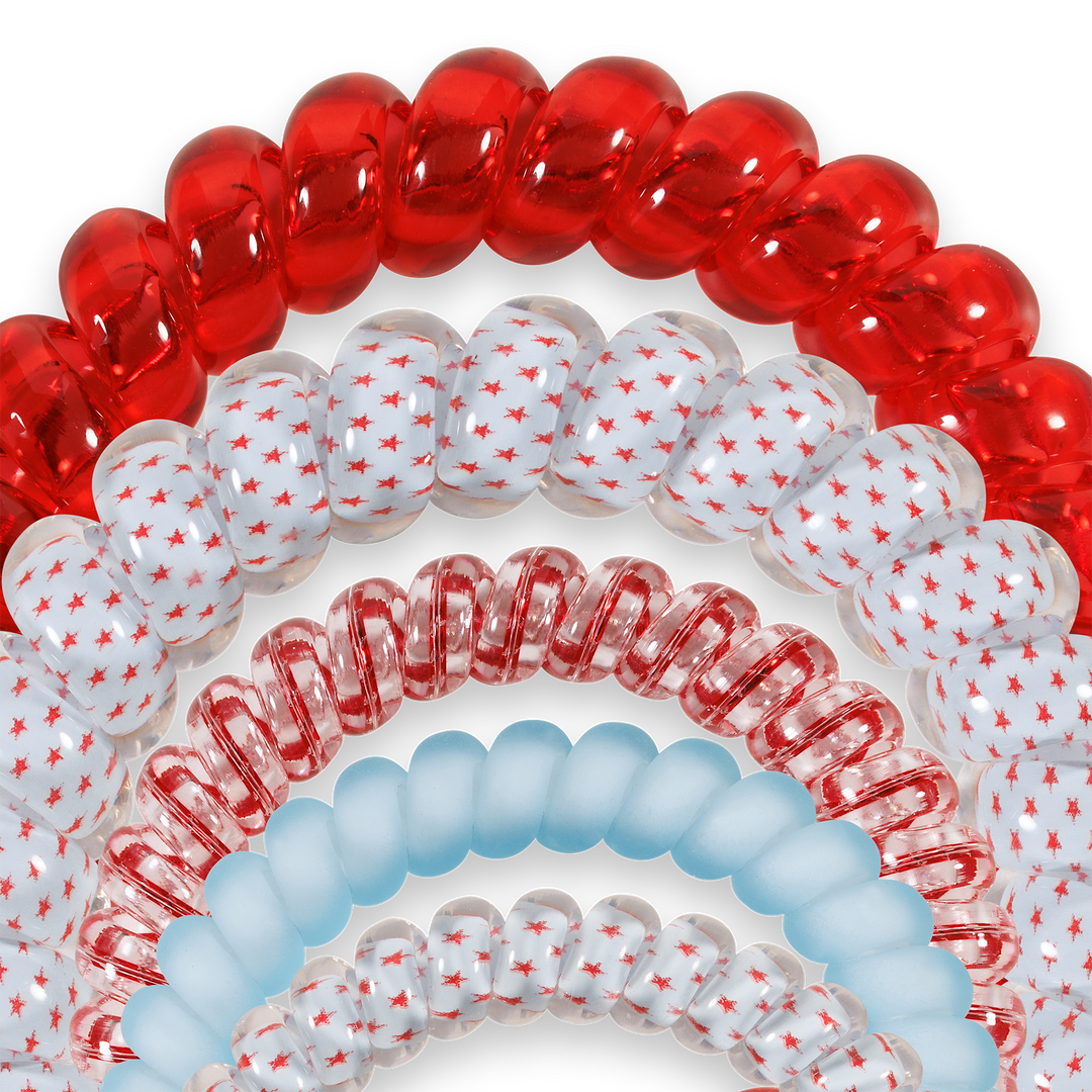 TELETIES - Spiral Hair Coils | Mix Pack | Oh My Stars! Hair Ties