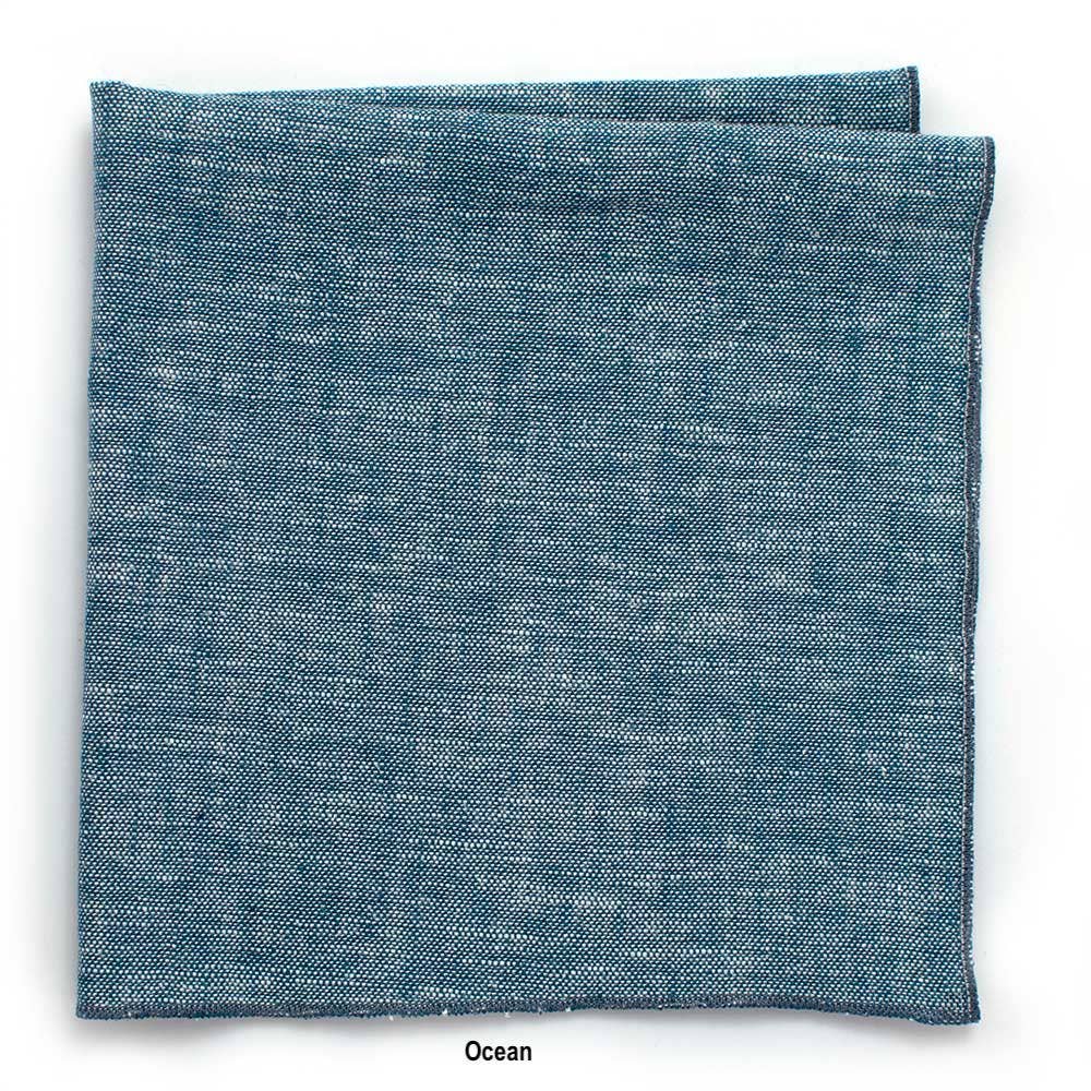 General Knot & Co. - Irish Linen Pocket Squares: Coral