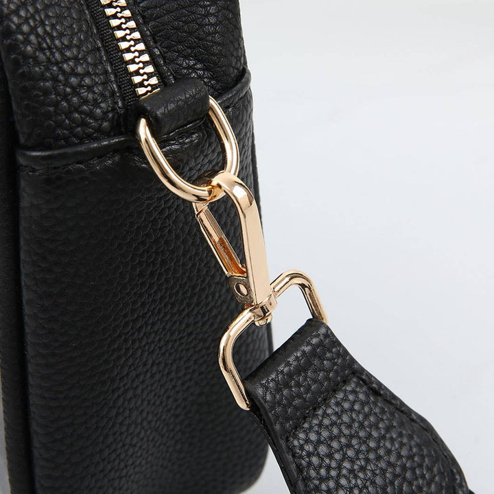 Fashion City - Solid Color Outlined Clear Crossbody Bag: CLRB / ONE SIZE