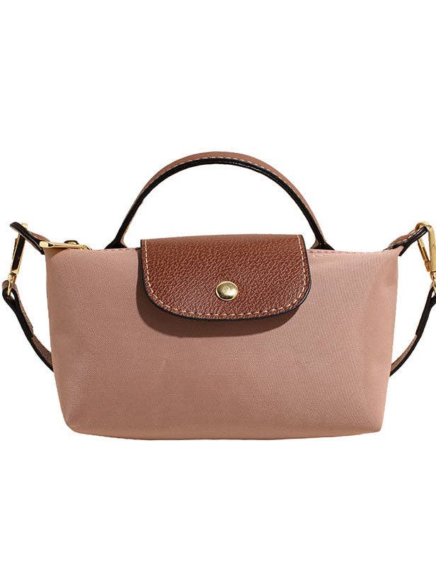 Sweetkama - Ladies Color Block Flap Crossbody Bag Phone Wallet Bag SKAB4153: Pink