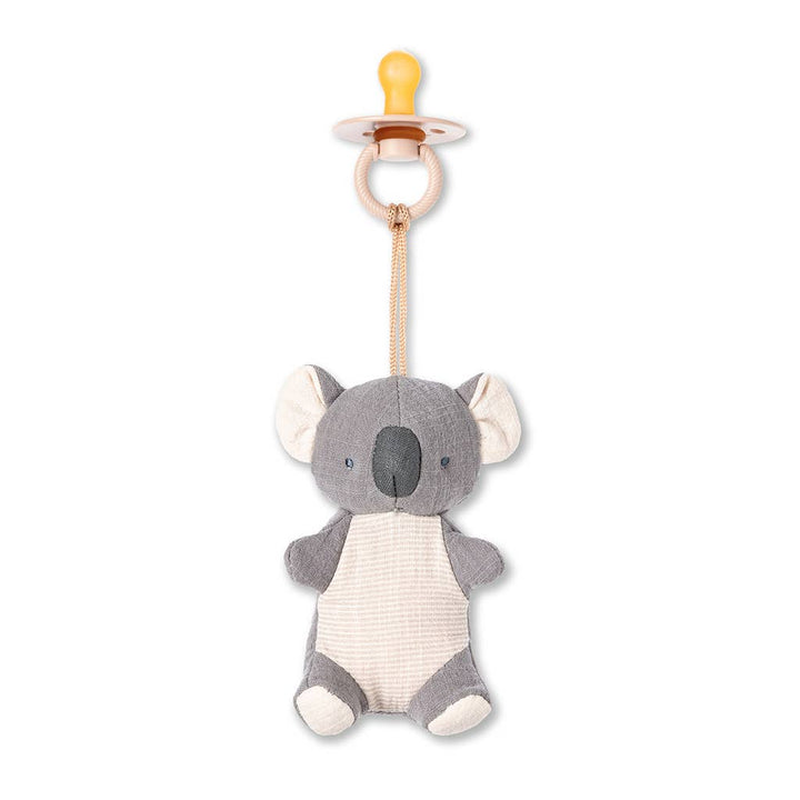 Itzy Ritzy - *NEW OPTIONS* Bitzy Pal Natural Rubber Pacifier & Plush: Bow