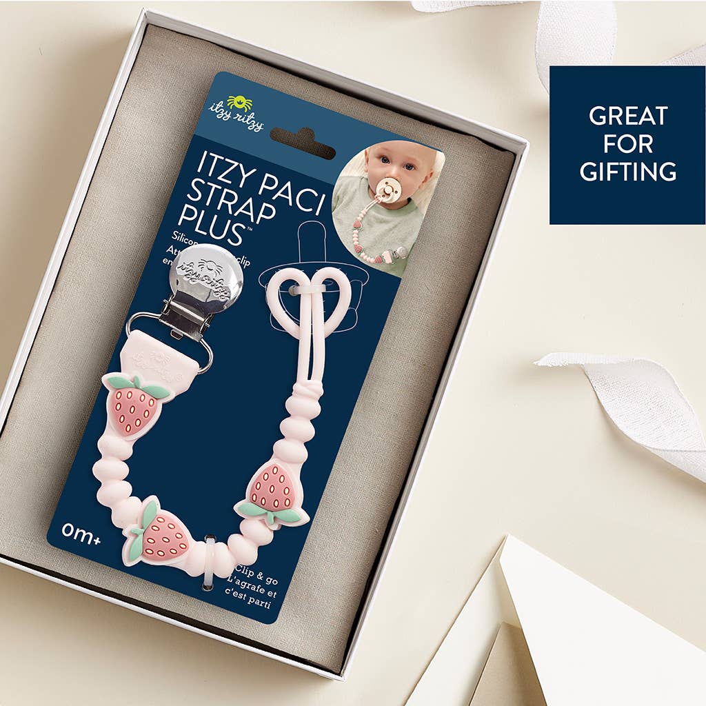 Itzy Ritzy - *NEW OPTIONS* Itzy Paci Strap Plus™: Pink Bows