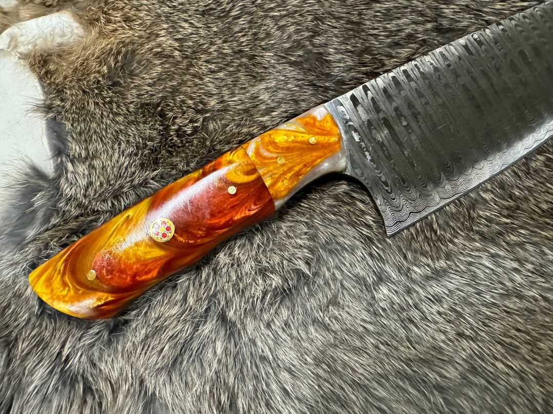 Titan International - Damascus Steel Custom Cheff Knife TK-104