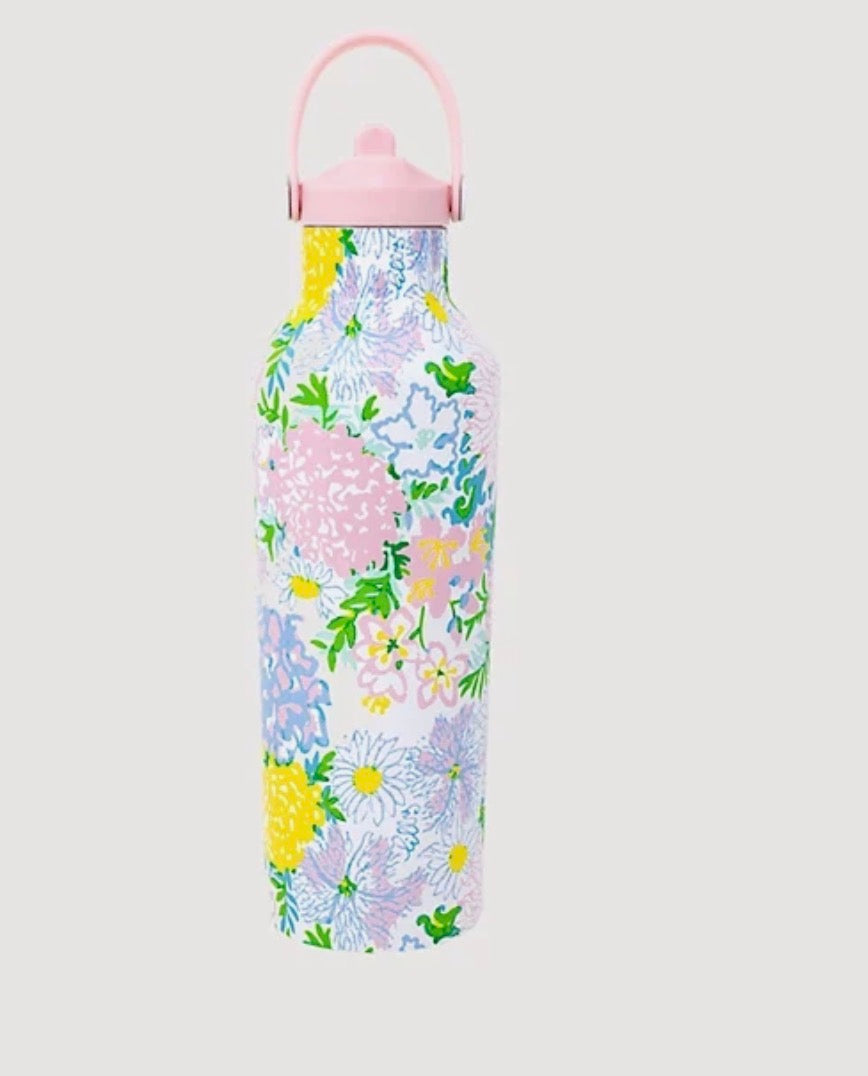 Stainless Steel Water Bottle, Lilly Garden Home