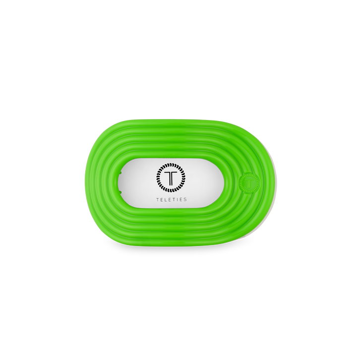TELETIES - Flat Round Hair Clip | Small | Glow For It