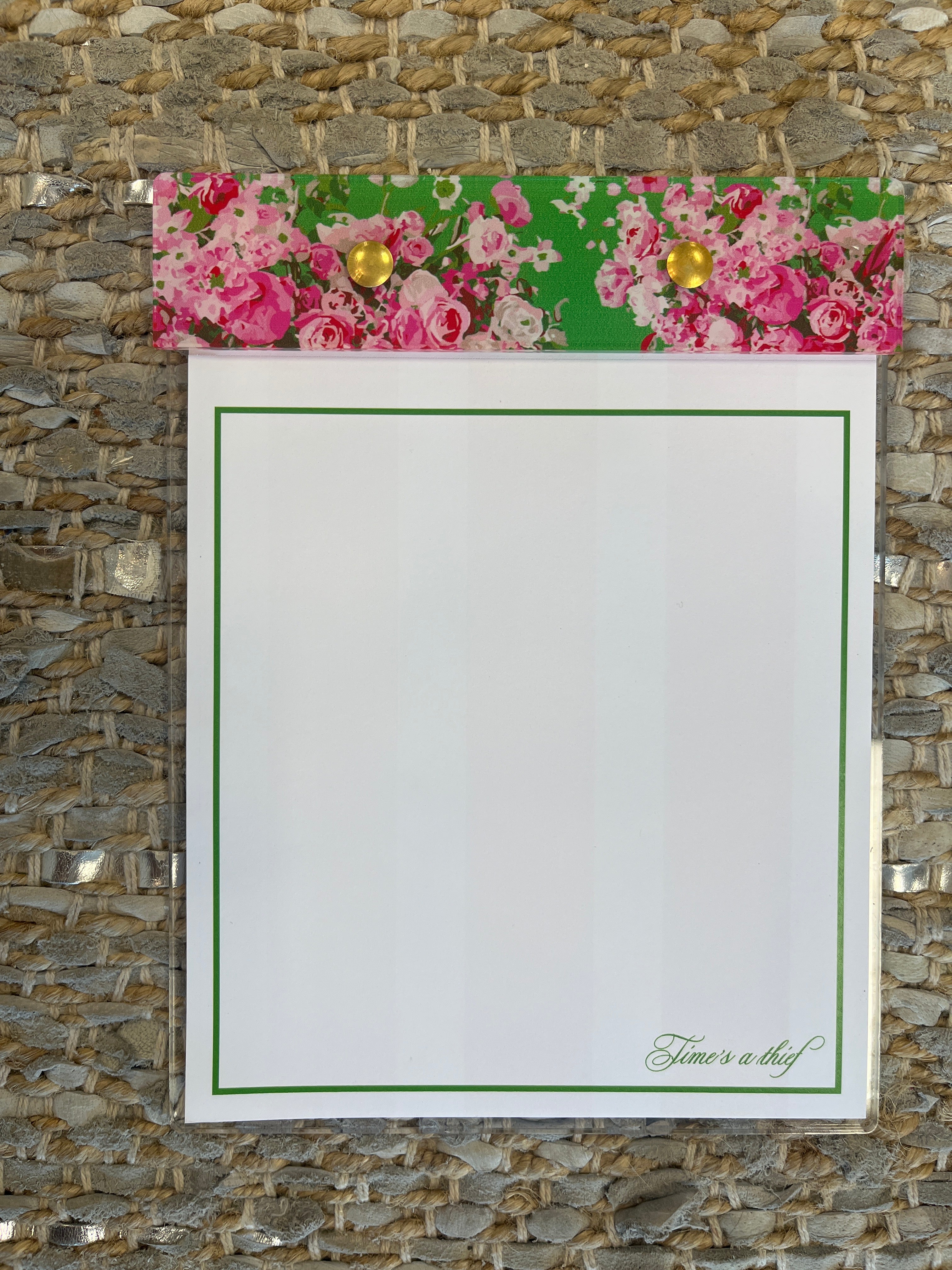 Hydrangea Small Green Notepad – The Oaks Apparel Co.