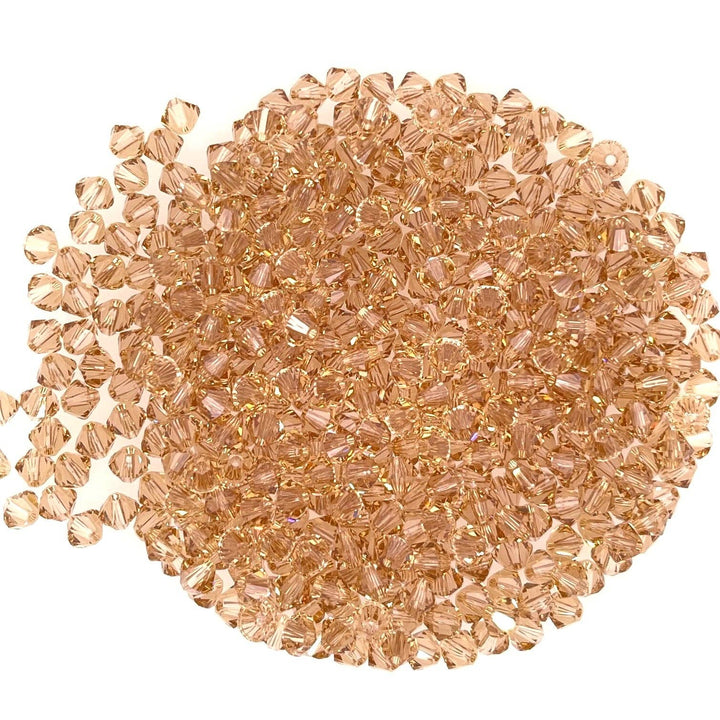 bara boheme - Crystal BTY | Gold Filled Beaded Bracelet: Golden Shadow / 14KG Filled / Stretchy 6.5"