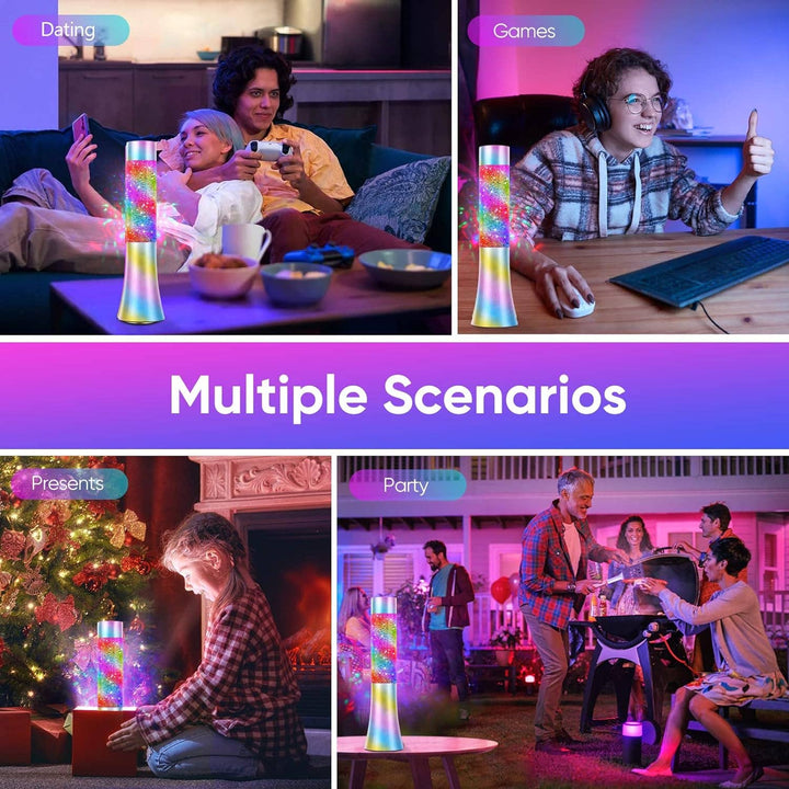 Tech Mod Lava Lamps – Glitter Purple