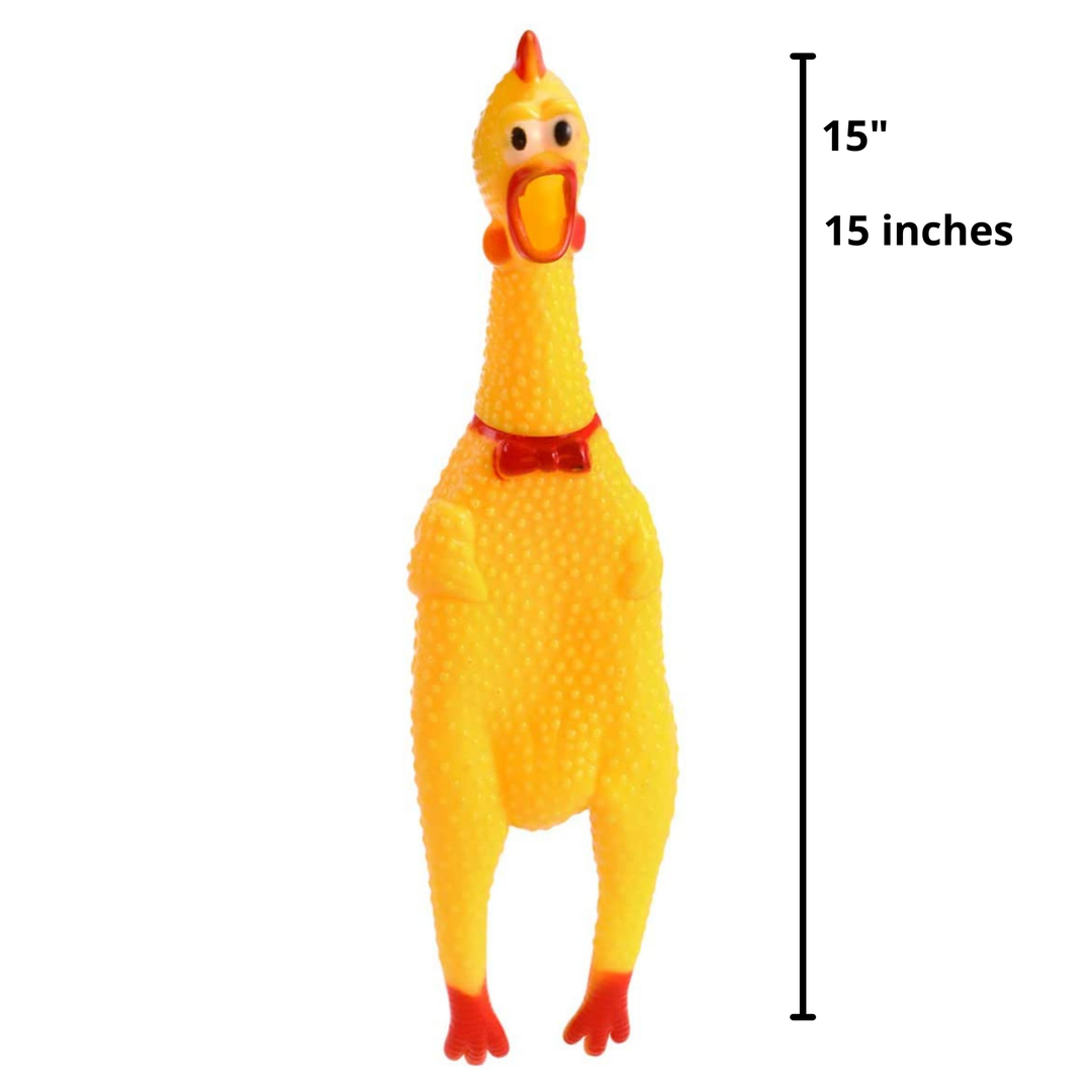 Plush Appeal LLC - Vinyl Shrilling Chicken 15"