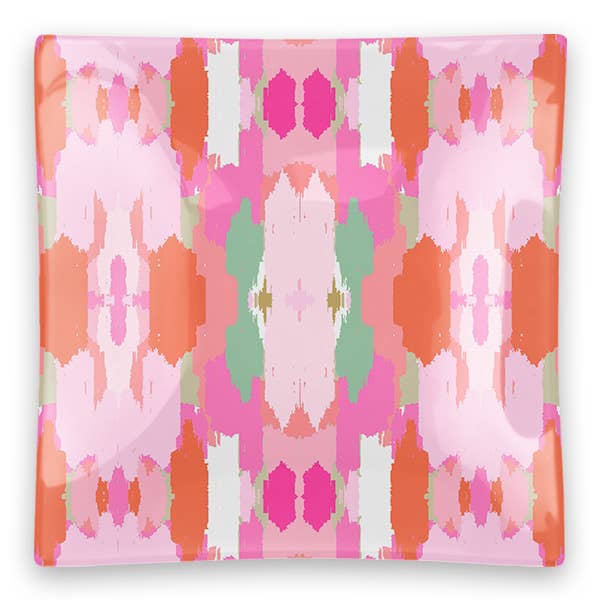 Clairebella - Belmont Glass Tray - Pink