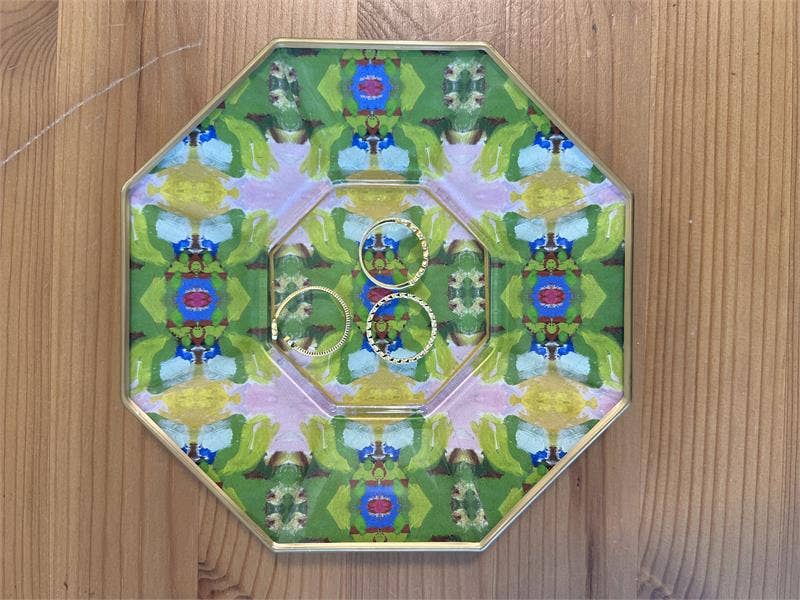 Marye-Kelley Begonia Decoupage Plate - Thumbnail 5