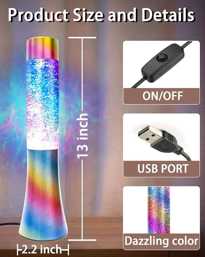 Tech Mod Lava Lamps – Glitter Green