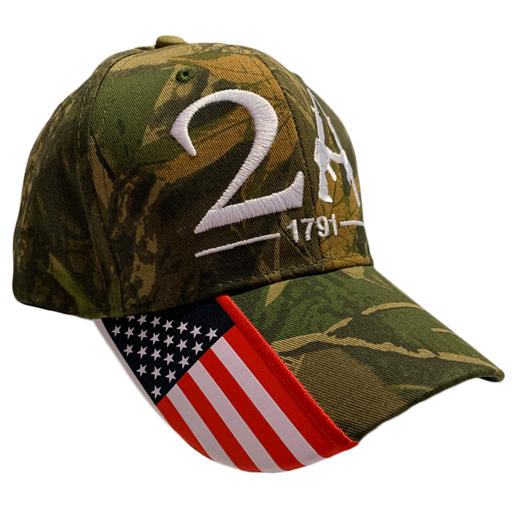 I Love My Freedom - Woodland Camo Second Amendment Hat