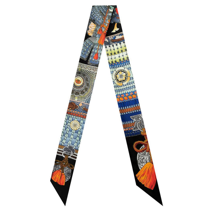 Fashion City - Tassel Pattern Print Light Weight Twilly Scarf : ORA / ONE SIZE