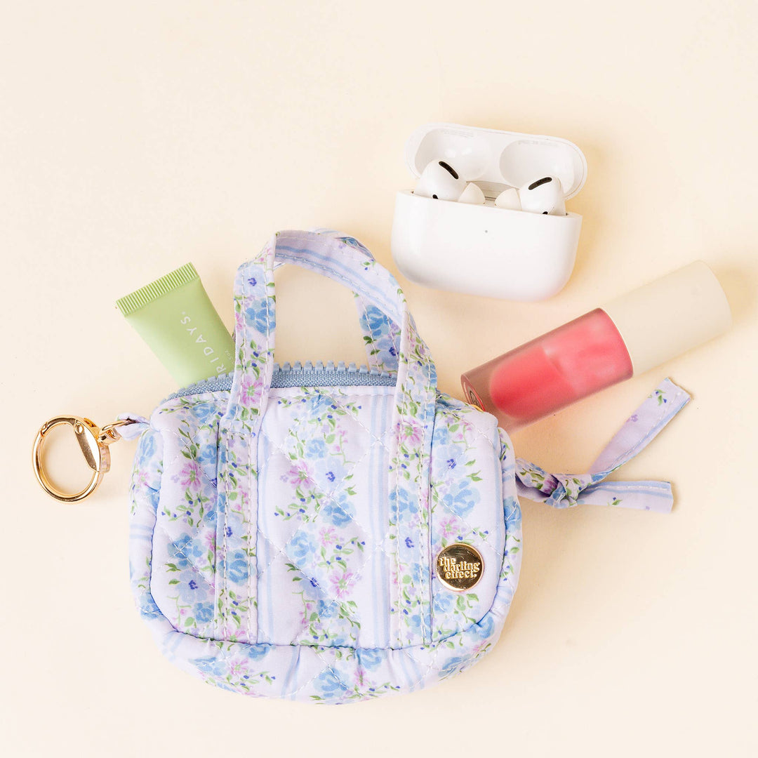 The Darling Effect - Itty Bitty Duffle Bag Charm-Petal Parade Blue