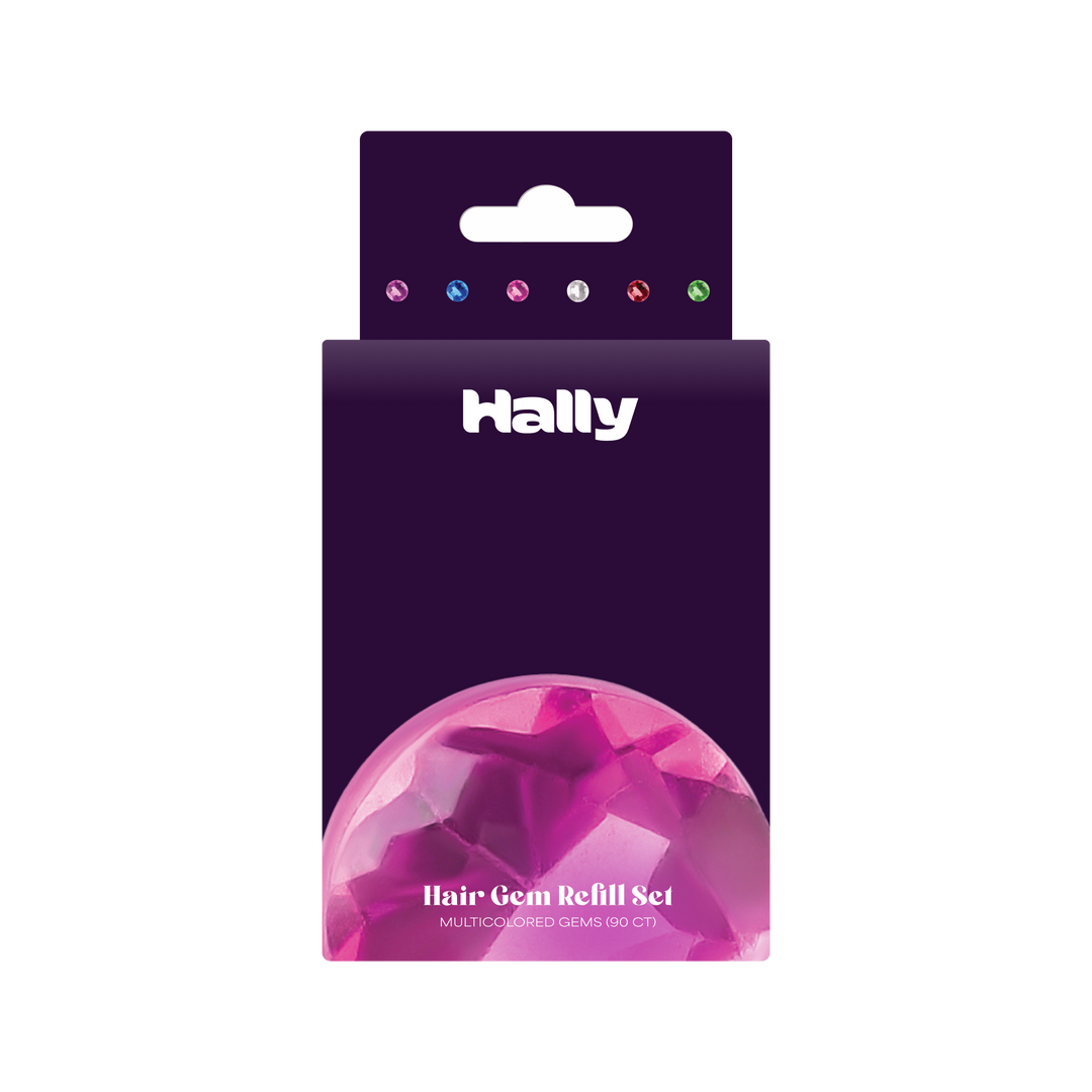 Hally Hair - Hally Gem Pen Multi-Colored Refill - 90 Count: Glittery