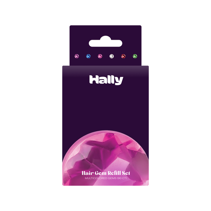 Hally Hair - Hally Gem Pen Multi-Colored Refill - 90 Count: Glittery