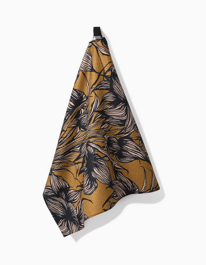 Geometry - Stay Saffron Tea Towel