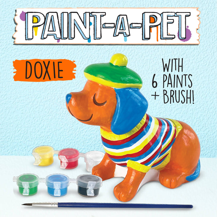 Bright Stripes - Paint A Pet - Doxie