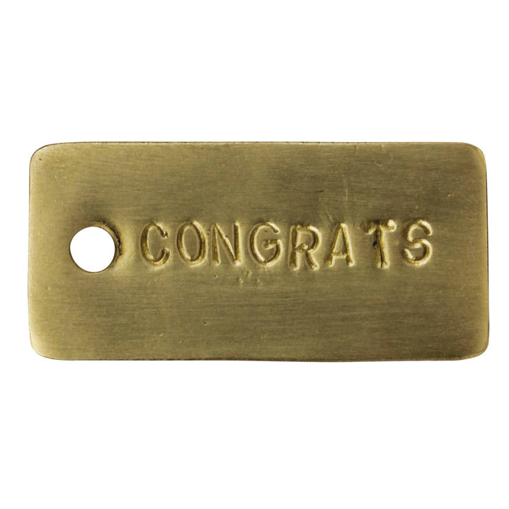 HomArt - Brass Tag - Congrats