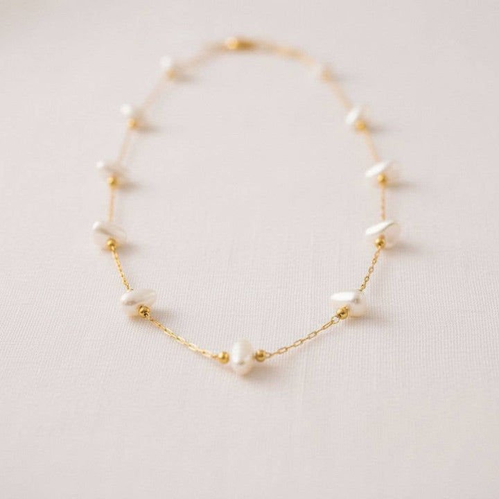 paperln - Pearl Heart Shell Necklace: A23