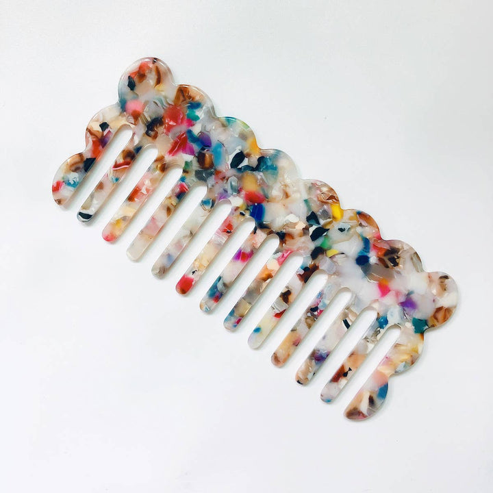 ACCITY - EXQUISITE MARBLED WAVY LEOPARD COMB_CWMM1074: GREEN2 / (OS) 2