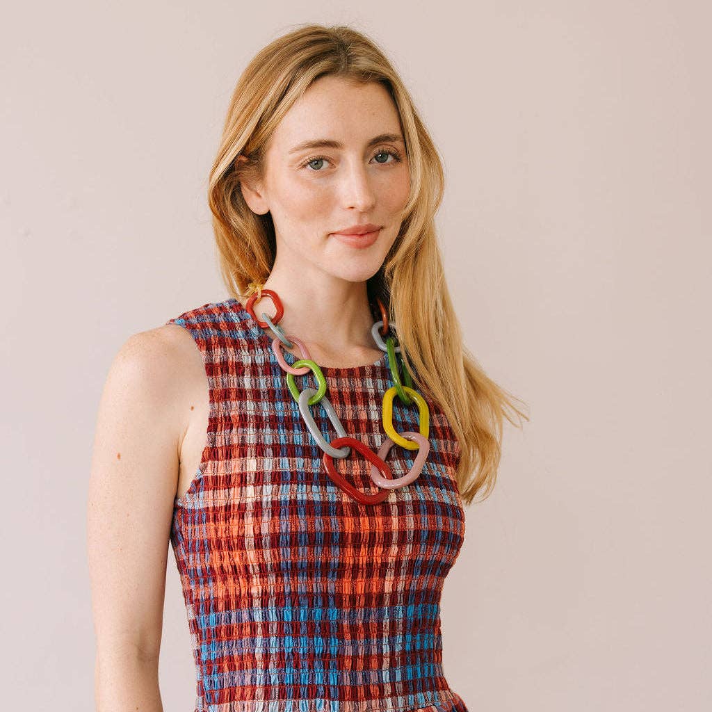 Sunshine Tienda - Smoky Rainbow Link Necklace