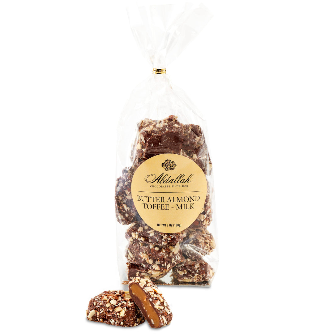 7 oz Bag Butter Almond Toffee-Milk