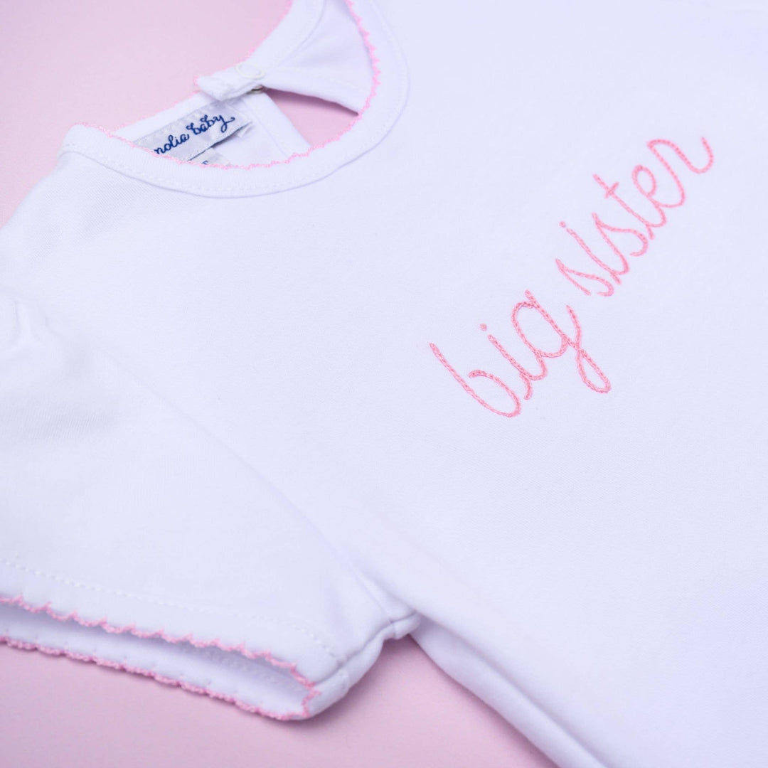Magnolia Baby - Big Sister Embroidered T-Shirt: 3T