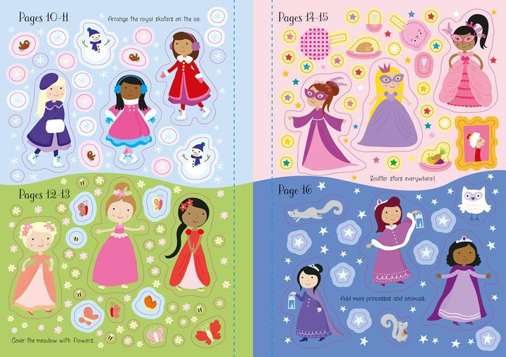 HarperCollins - Sparkly Princesses Sticker Book : Usborne