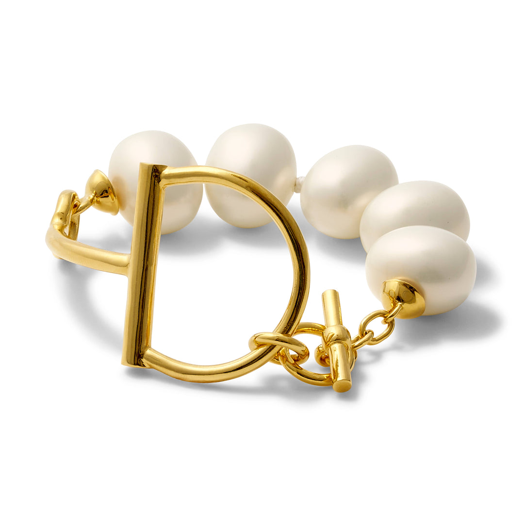 CC & Co by Catherine Canino - Horse Bit + Pebble Pearl Bracelet