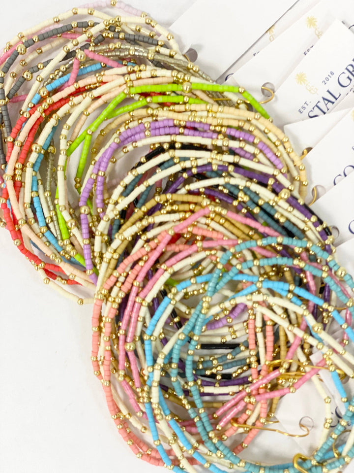 Coastal Grit - Seaside Bracelets: Light Pink