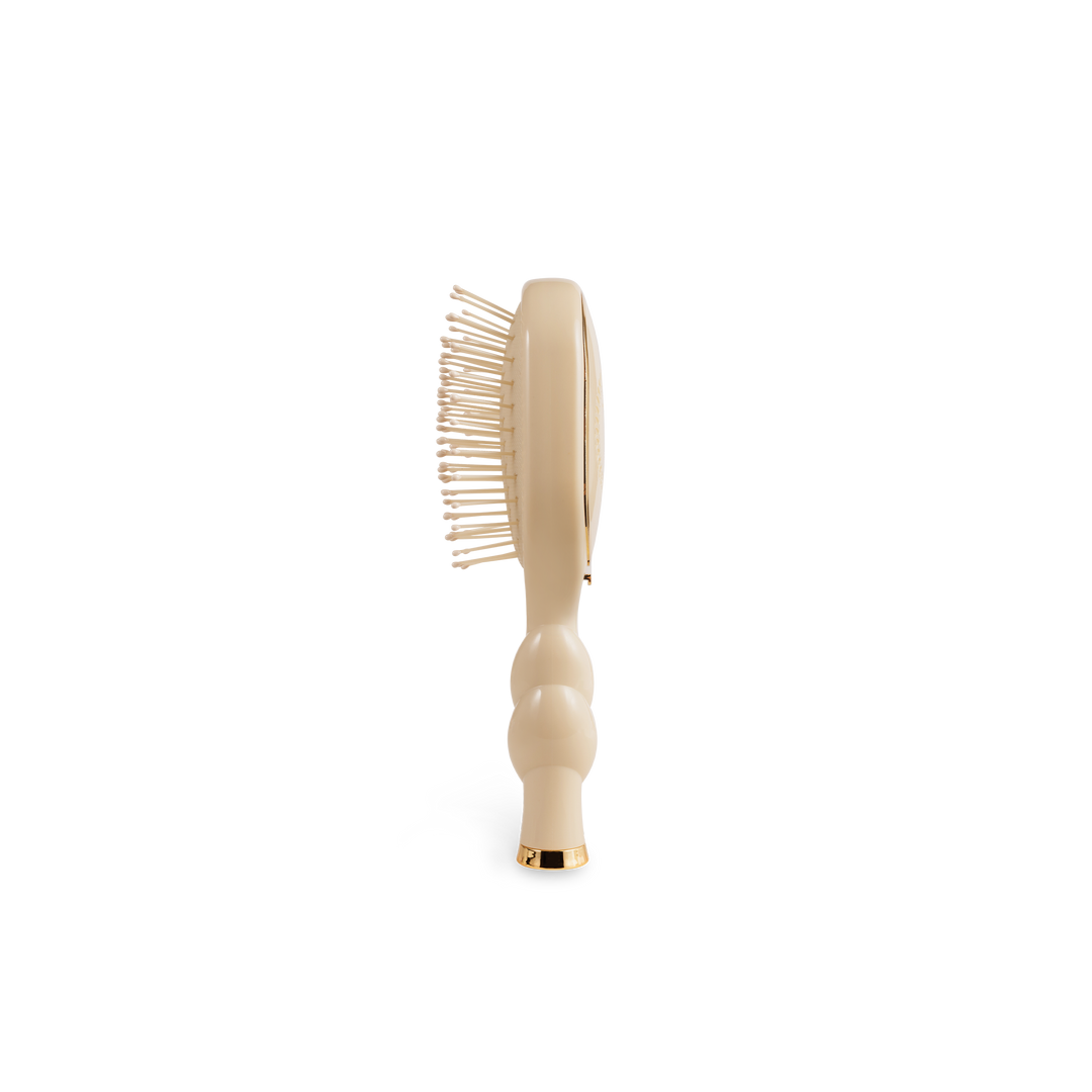 TELETIES - Mini Detangler Brush for Medium Hair - Tan