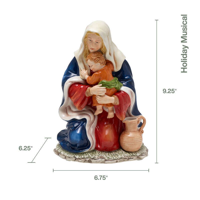 Fitz and Floyd® Mikasa® Pfaltzgraff® - Fitz & Floyd Holiday Musical Madonna & Child Gift Box Pkg: MULTI / EARTHENWARE
