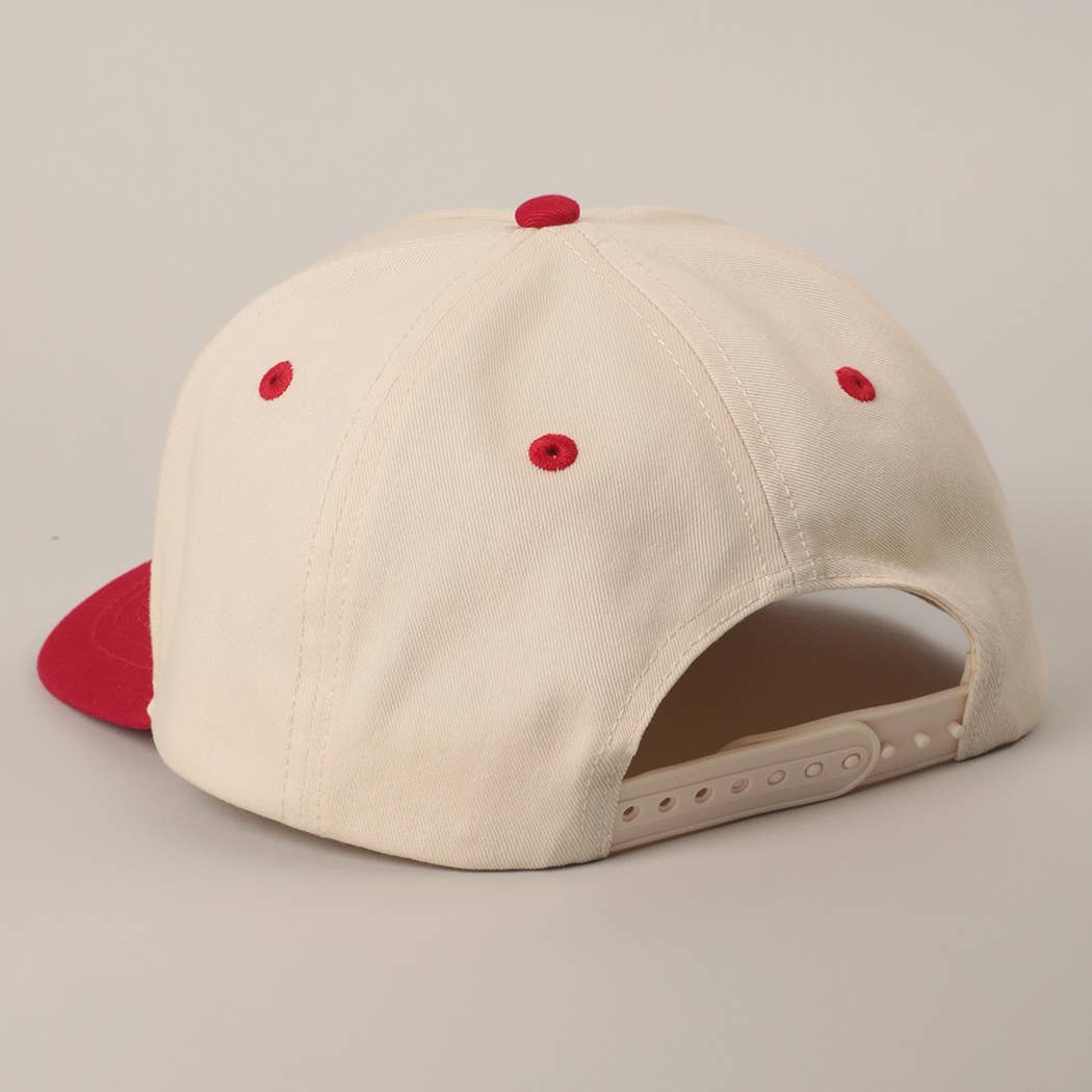 Fashion City - One Nation Under God Two-Tone Trucker Hat: NATURAL/RED / ONE SIZE