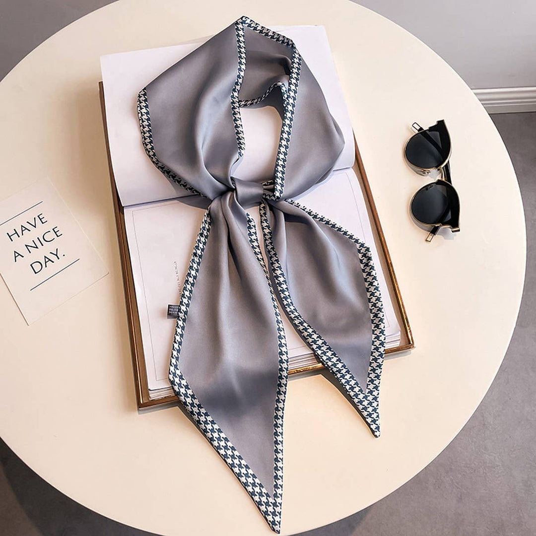 ACCITY - Women’s Long Silk Scarf – Stylish Neck Accessory_CWASC03144: TYPE10 / (OS) 2