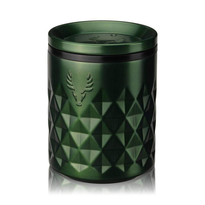 Viski - Paragon Ceramic Coated Rocks Tumbler w/ Lid - Satin Green