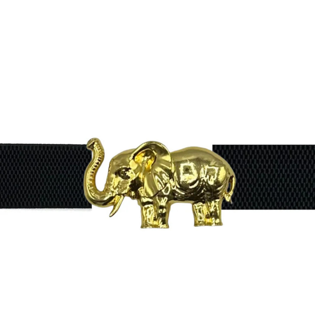 Garland - Elephant Artisan Interchangeable Belt Buckle w/ Gold Finish