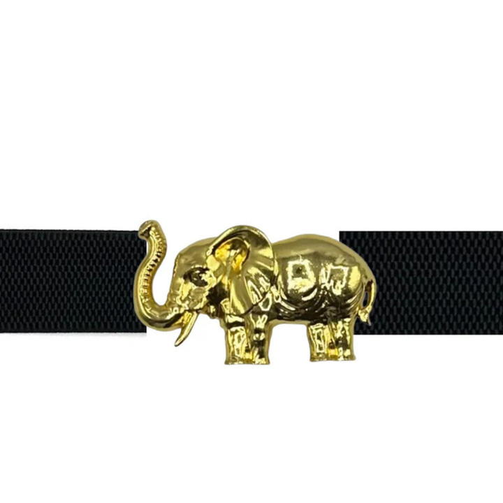 Garland - Elephant Artisan Interchangeable Belt Buckle w/ Gold Finish