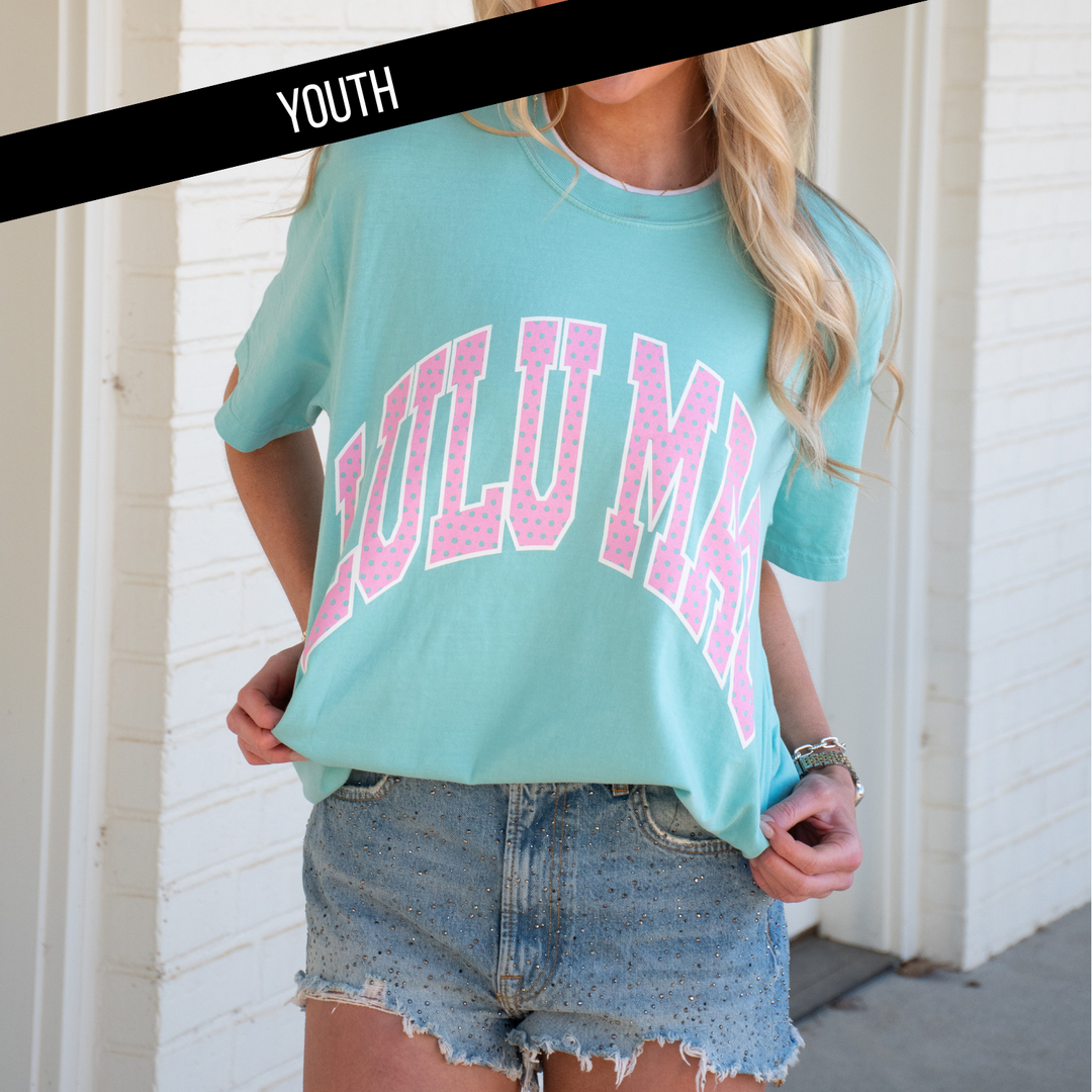 Girlie Girl Originals - Lulu Mac Chalky Mint Youth Comfort Colors Tee: Chalky Mint Youth